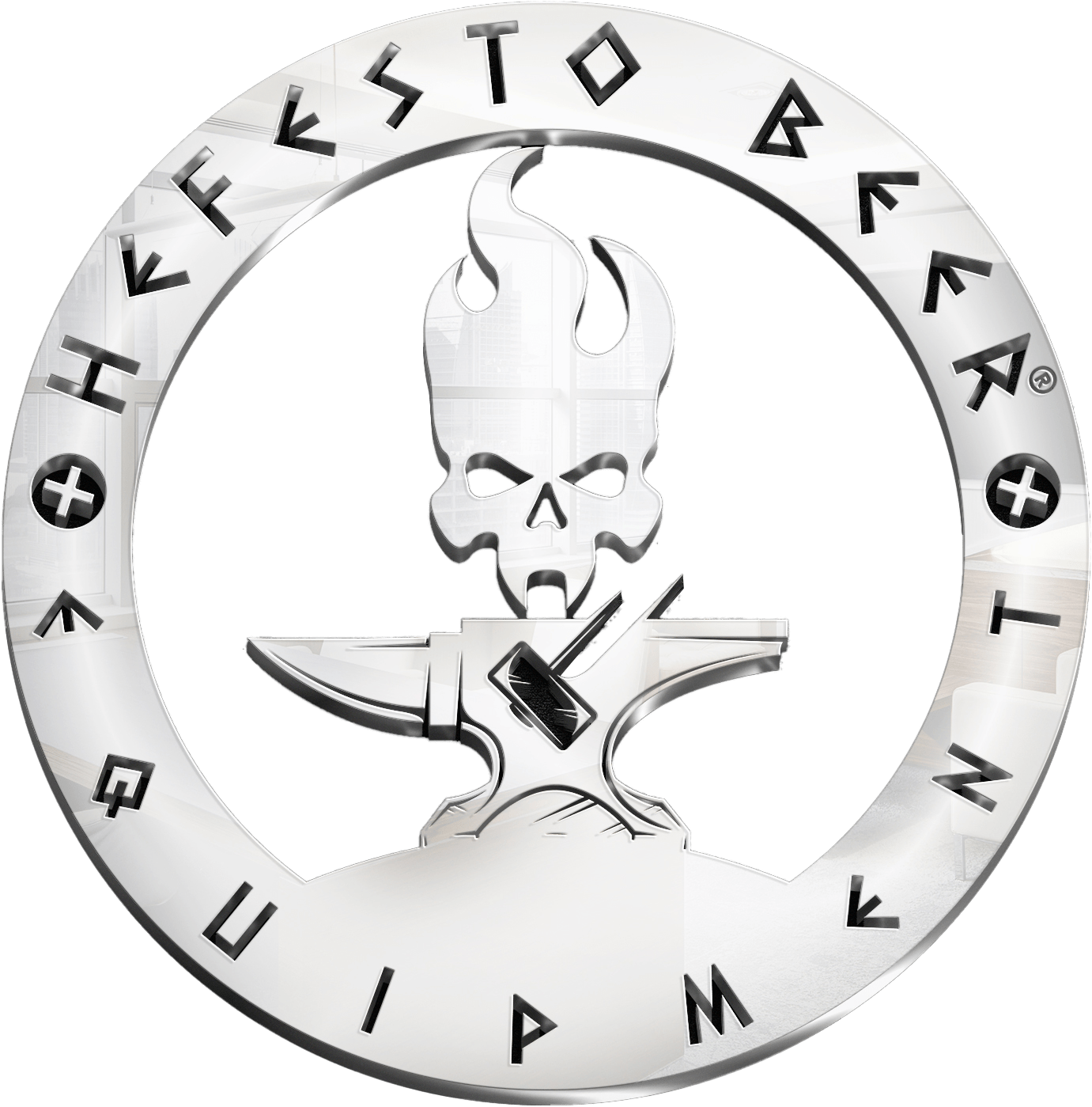 HEFESTO Beer Equipment Logo Metal